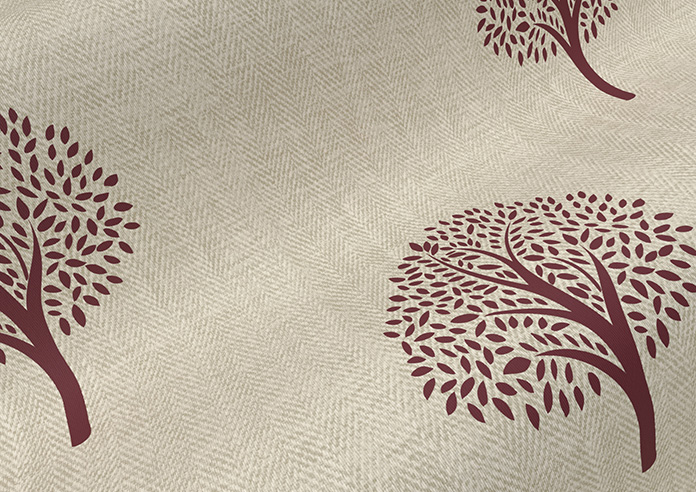 Emily Bond Yew Tree, Mulberry - Roller Blind - Image 4